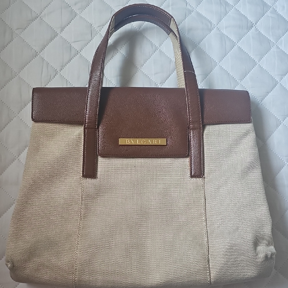 BVLGARI canvas handbag